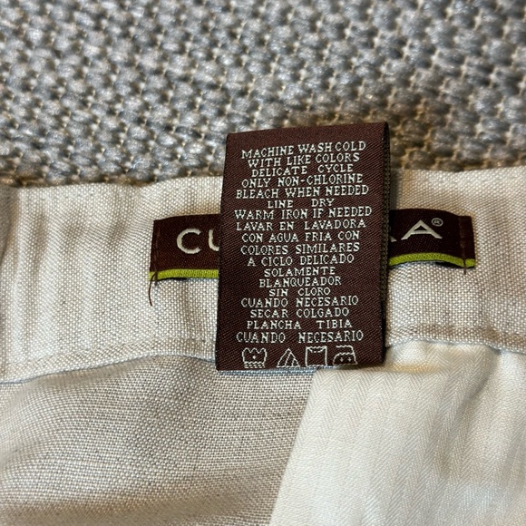 Men’s Cubavera XX-Large (44-46) Natural Beige Color Linen Drawstring Pants - Picture 4 of 7